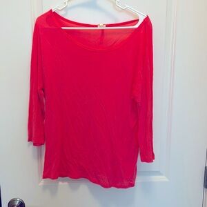 J crew top bubble gum pink size medium